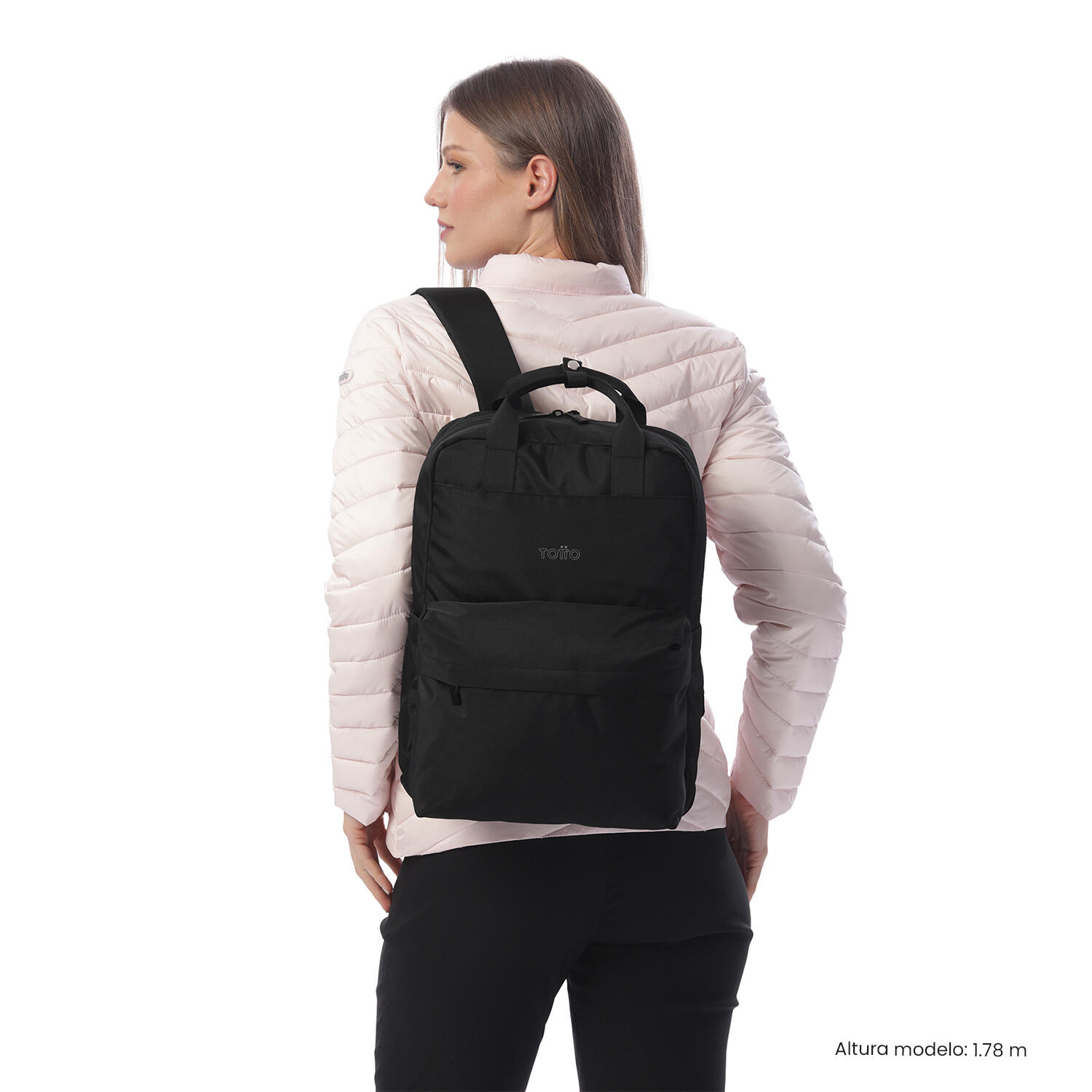 Totto Mochila urbana Joy Negro/Black Poliéster 28 x 41.5 x 12 cm 2/5