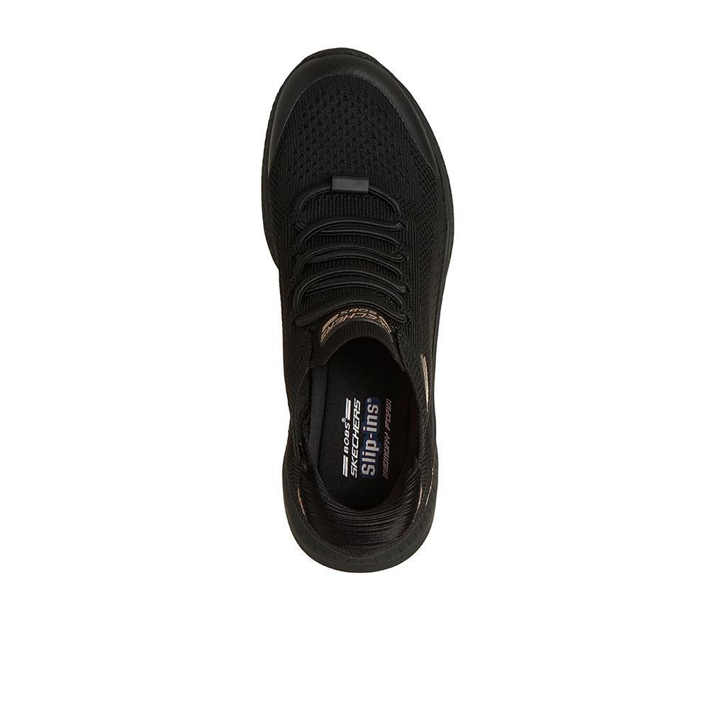 Tênis pretos do Skechers Women's Bobs Squad 4 3/4