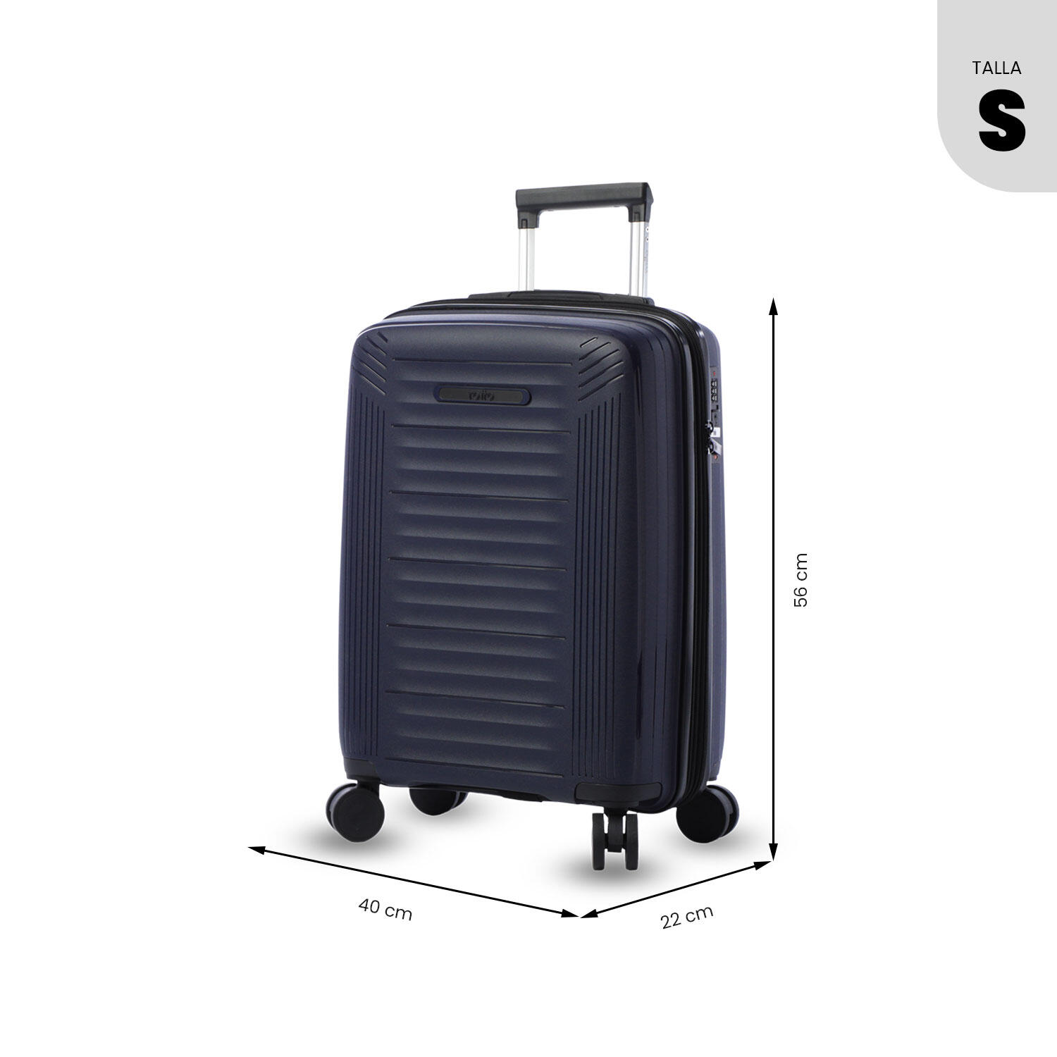 Totto Maleta de cabina Trulli S2 Salute/Negro Polipropileno 35.5 x 47 x 21.5 cm 3/5
