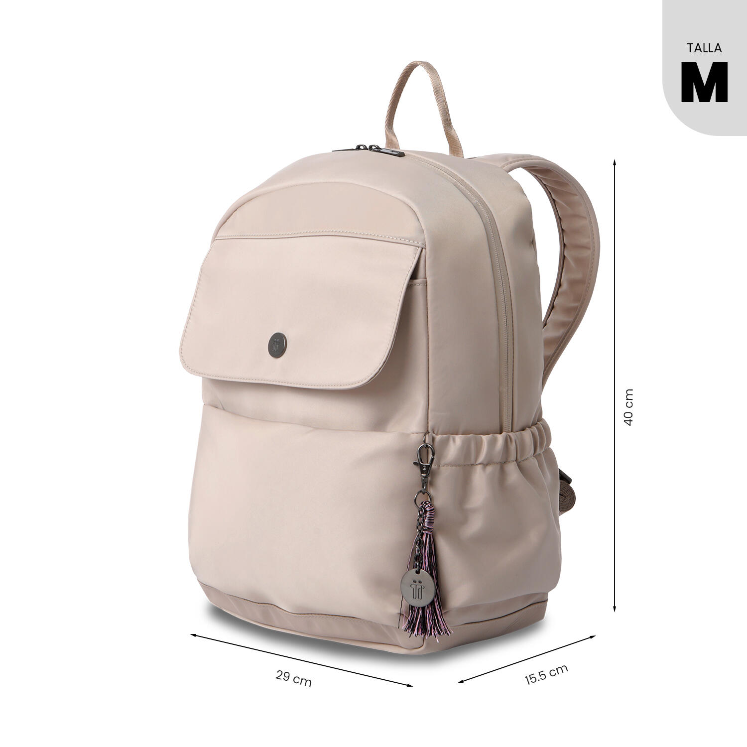 Totto Mochila ejecutiva Corneana  M Moonlight/Zephyr/Negro Poliéster 29 x 40 x 3/5