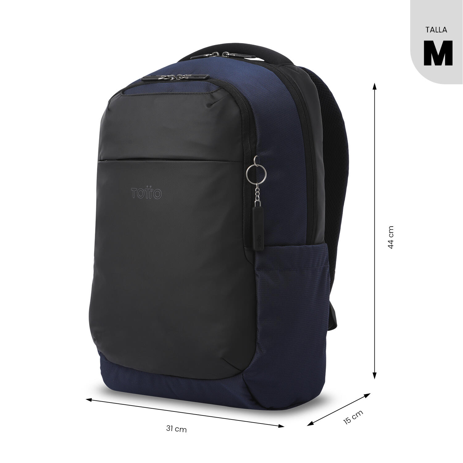 Totto Mochila ejecutiva GTX  M Salute/Negro Poliéster 31 x 44 x 15 cm 3/5