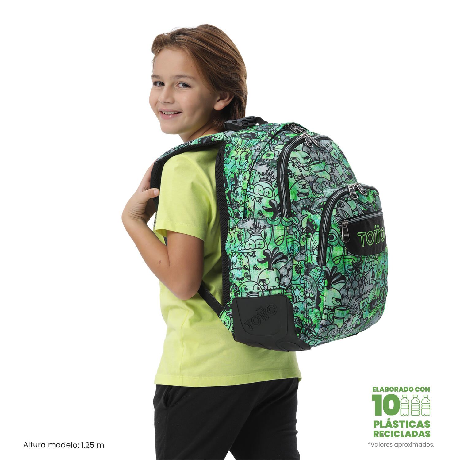 Totto Mochila escolar Rayol Crew Poliéster 33 x 44 x 13.5 cm 2/5