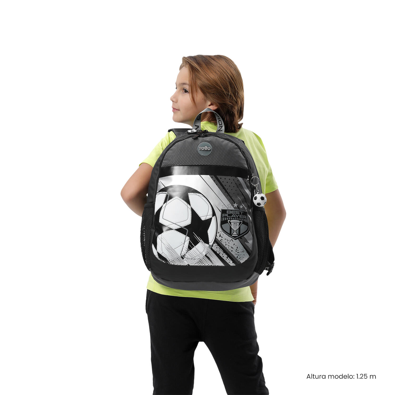 Totto Mochila infantil Champion L Champion Gray Poliéster 32 x 46 x 12.5 cm 2/5