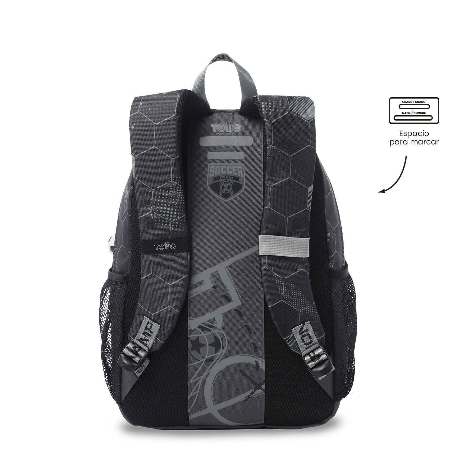 Totto Mochila infantil Champion L Champion Gray Poliéster 32 x 46 x 12.5 cm 4/5