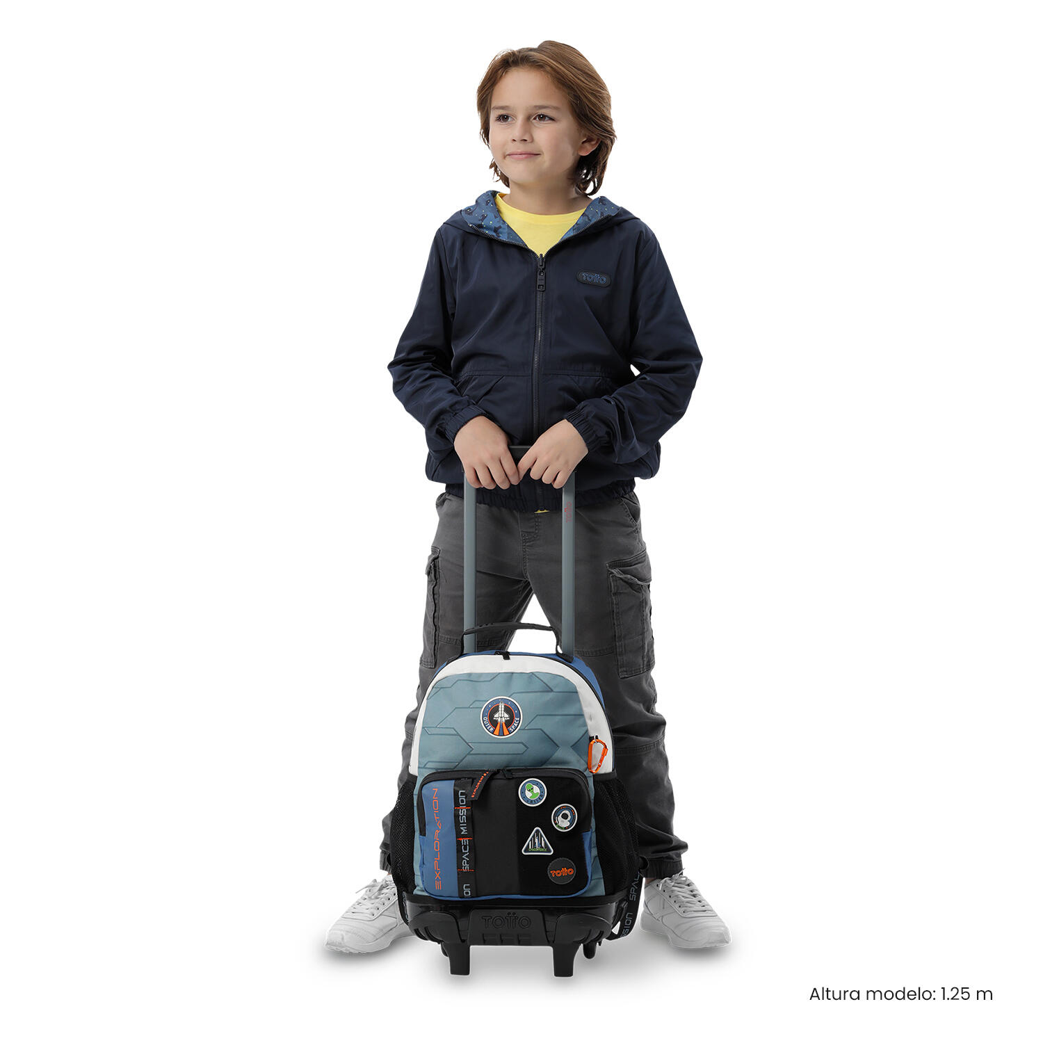 Totto Mochila infantil ruedas Stardust M Gemini Poliéster 29.5 x 41.5 x 19 cm 2/5