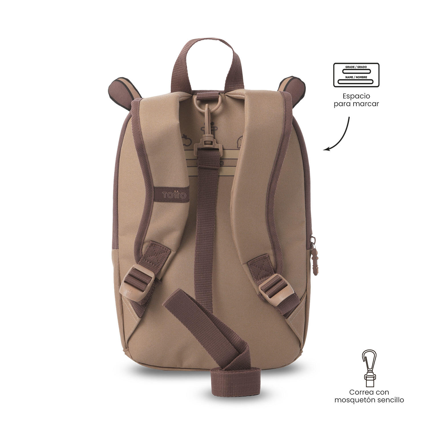 Totto Mochila infantil Kido Toast Poliéster 23 x 34 x 12 cm 4/5
