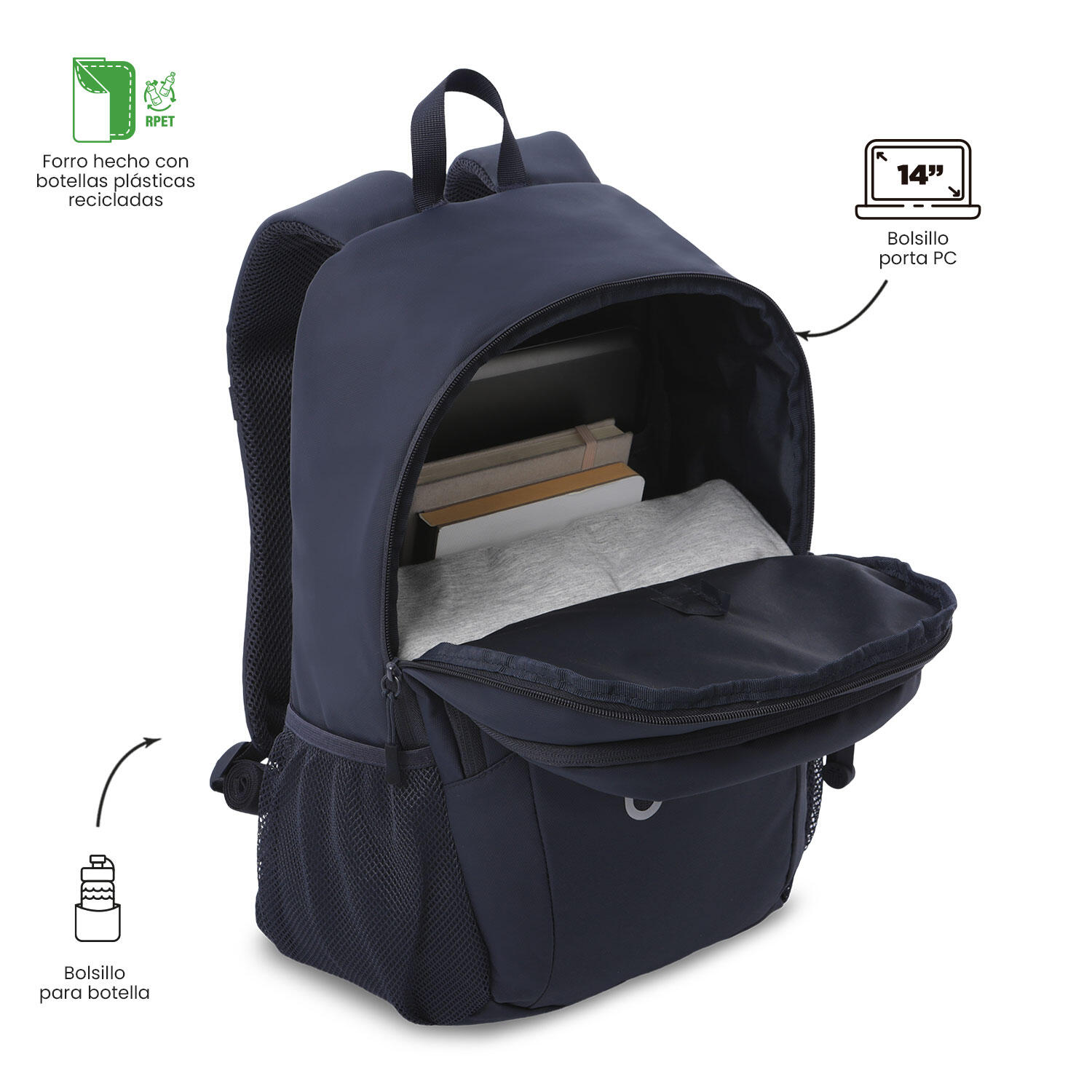 Totto Mochila ejecutiva Sprint Salute Poliuterano 26.5 x 42.5 x 13 cm 5/5