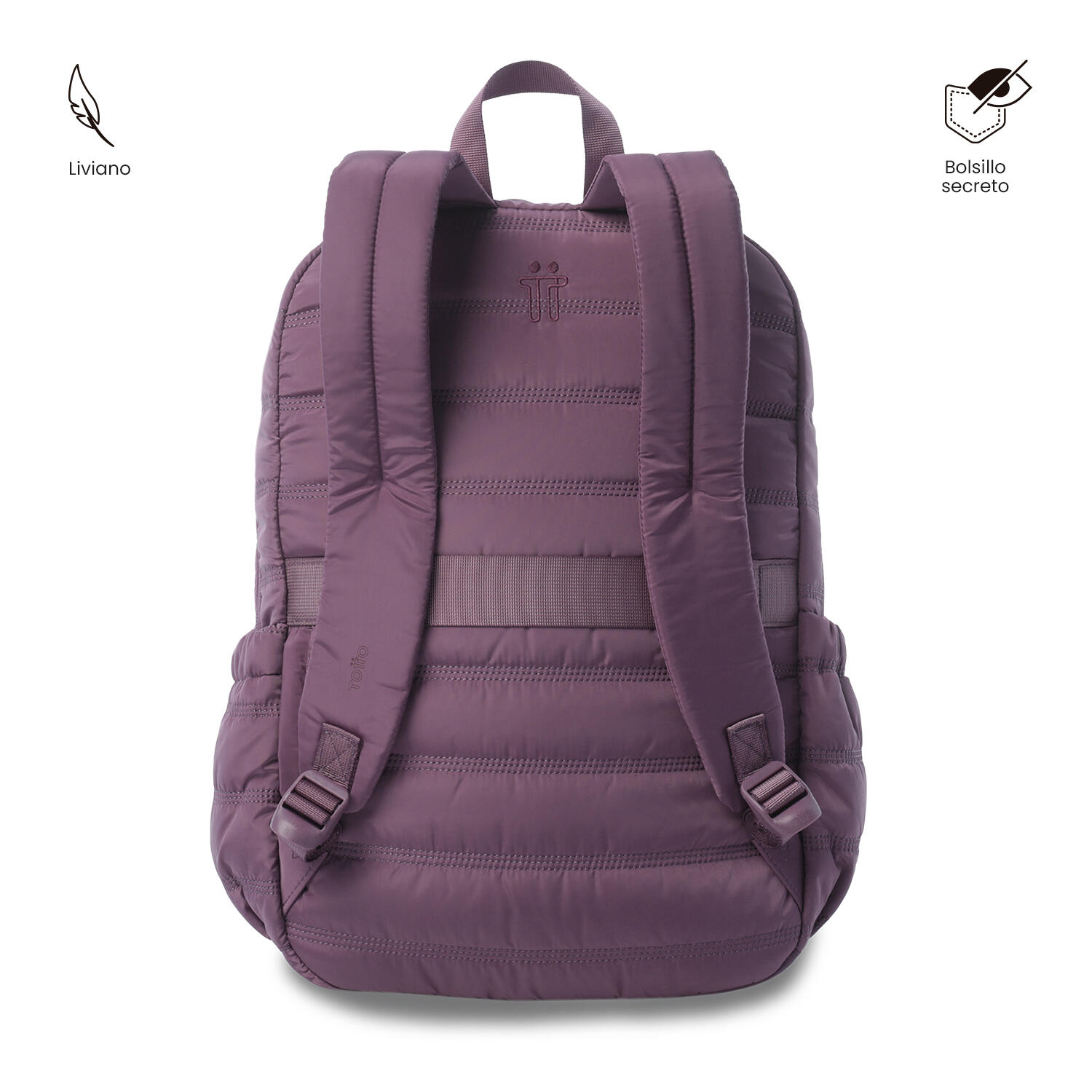 Totto Mochila urbana Moxi Grape Nectar Poliéster 24.8 x 31 x 7.5 cm 4/5