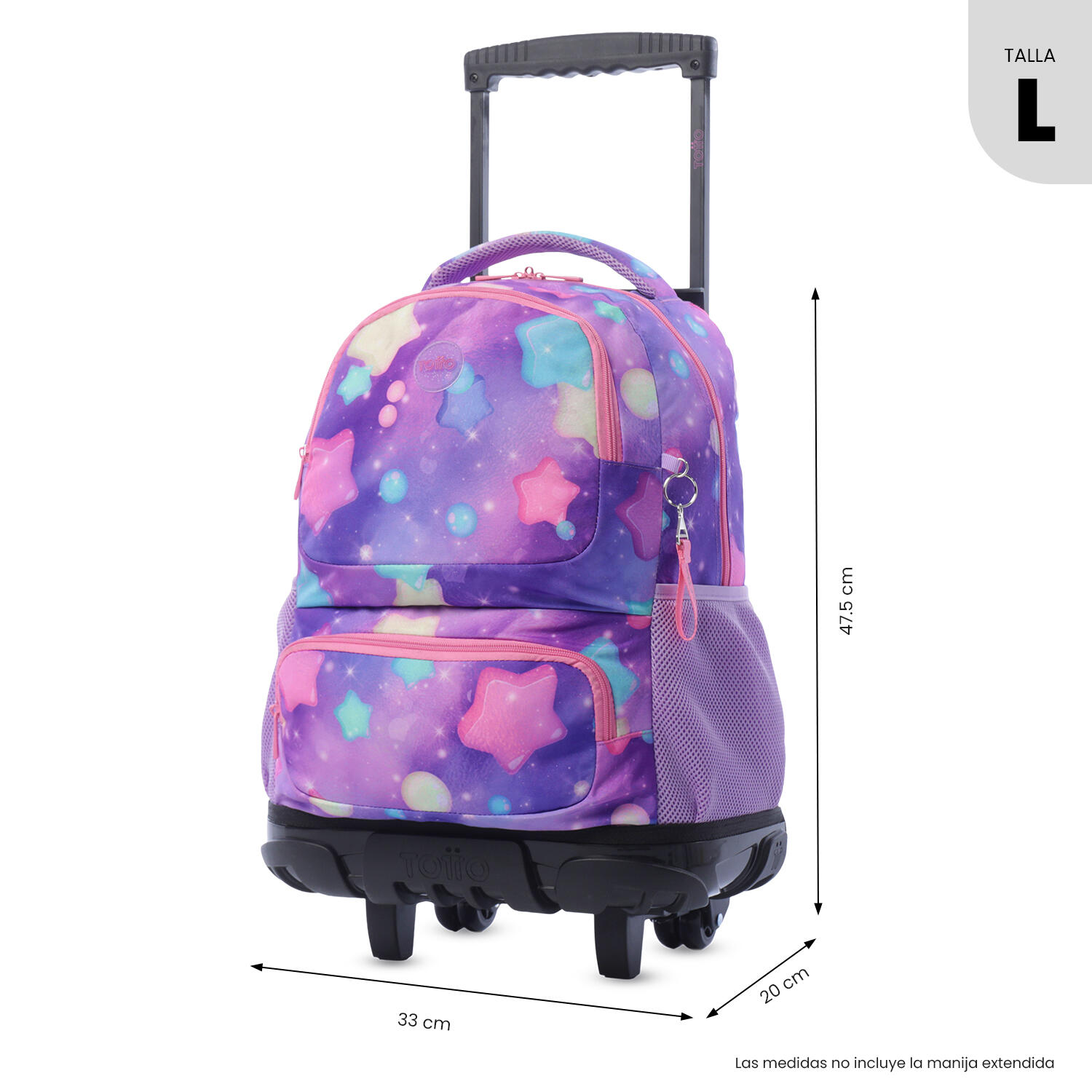 Totto Mochila infantil ruedas SKL L Ster Poliéster 32 x 45.5 x 18 cm 3/5