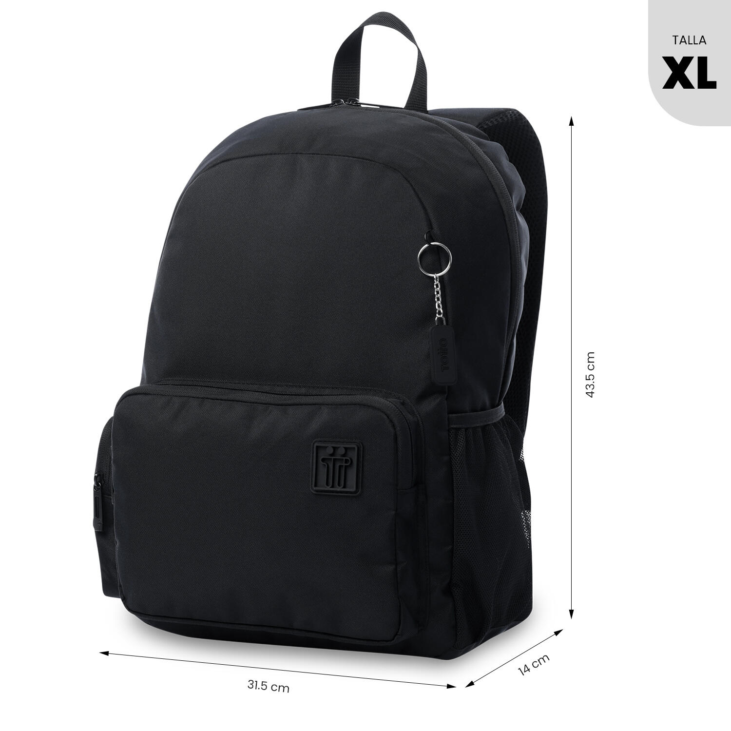Totto Mochila ejecutiva Kobe Negro/Black Poliéster 31.5 x 43.5 x 14 cm 3/5