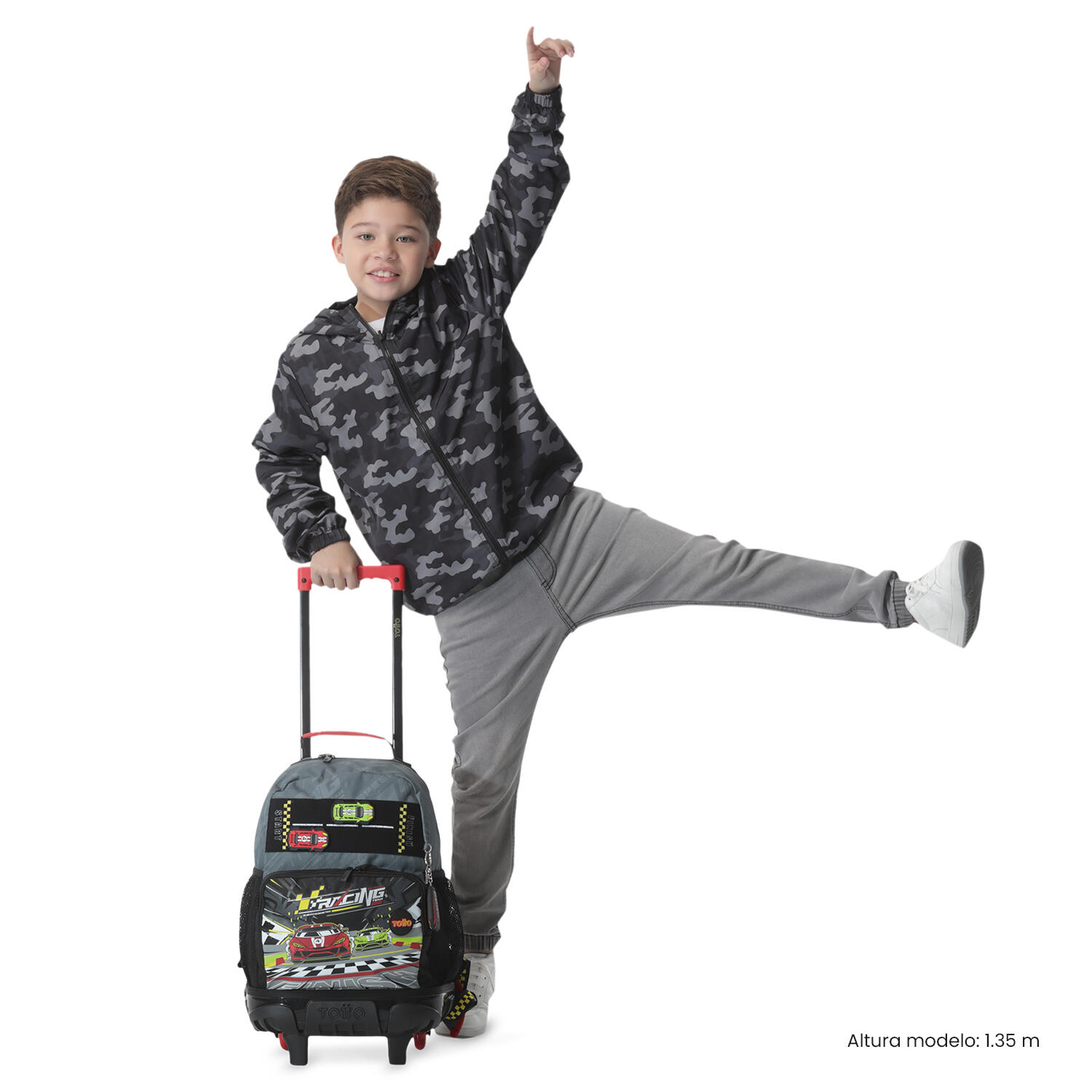 Totto Mochila infantil ruedas Grand Prix M Grand Prix Poliéster 29.5 x 41.5 x 1 2/5