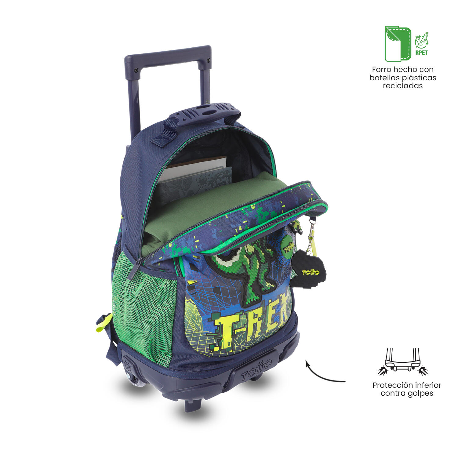Totto Mochila infantil ruedas Digisaurio M Digisaurio Poliéster 29.5 x 41.5 x 1 5/5