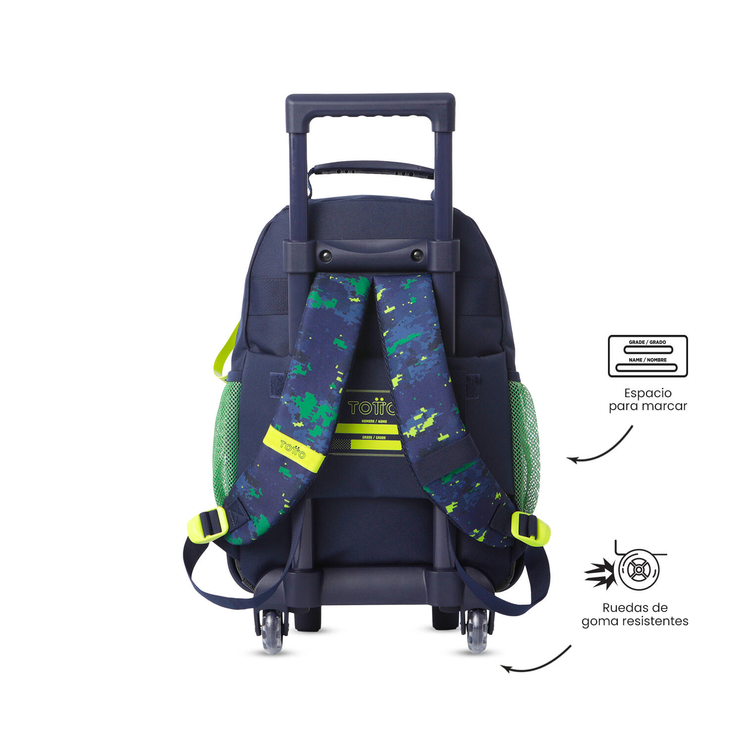 Totto Mochila infantil ruedas Digisaurio M Digisaurio Poliéster 29.5 x 41.5 x 1 4/5