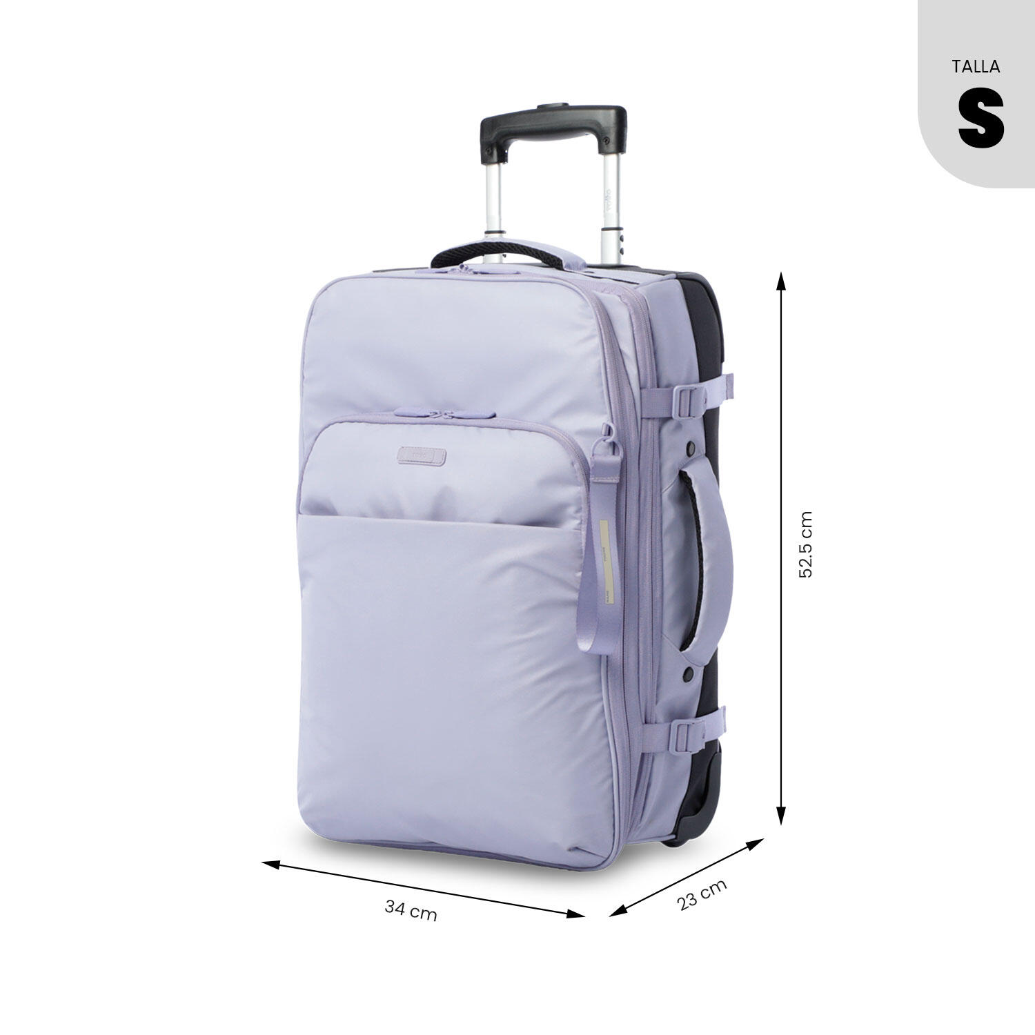 Totto Maleta de cabina Trip S1 Morado/Negro Poliéster 34 x 52.5 x 21 cm 3/5
