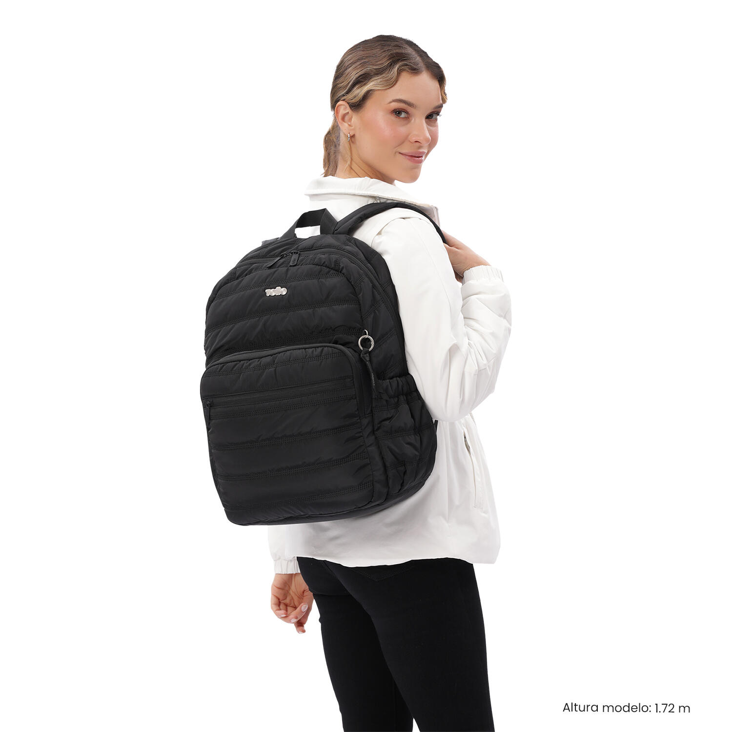 Totto Mochila urbana Moxi Negro/Black Poliéster 24.8 x 31 x 7.5 cm 2/5