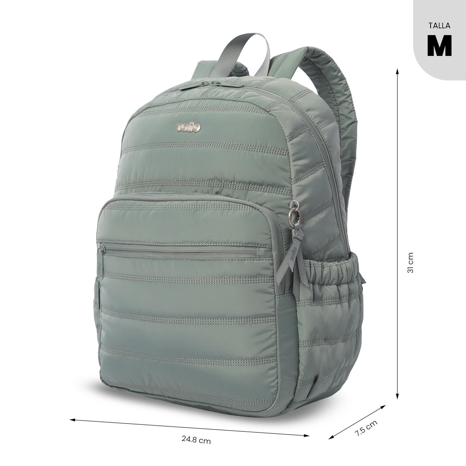 Totto Mochila urbana Moxi Green Milieu Poliéster 24.8 x 31 x 7.5 cm 3/5