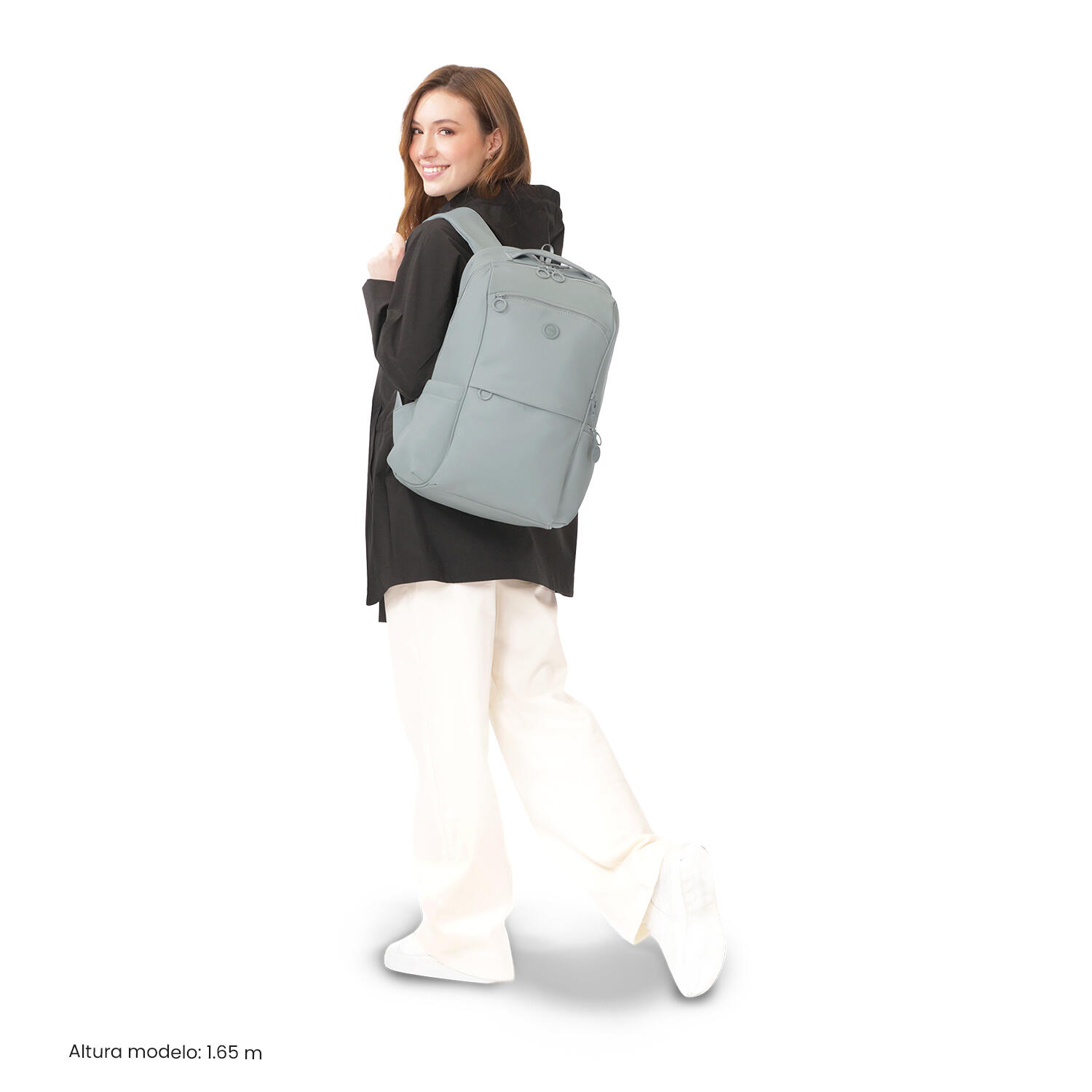 Totto Mochila ejecutiva Laila Green Milieu Poliuterano 30.5 x 46 x 18 cm 2/5