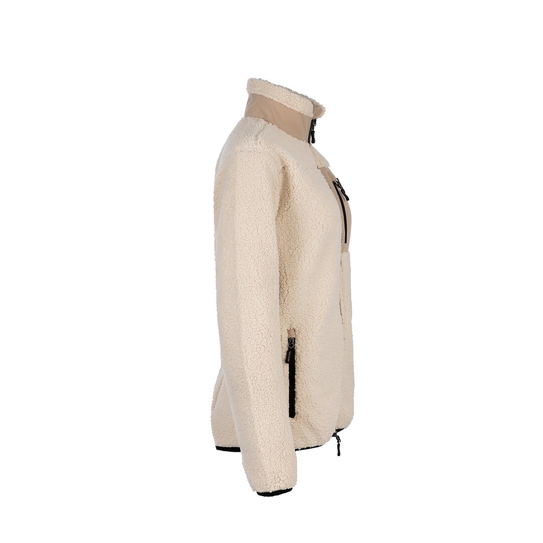 Veste polaire Sherpa pour femme blanche 2/7