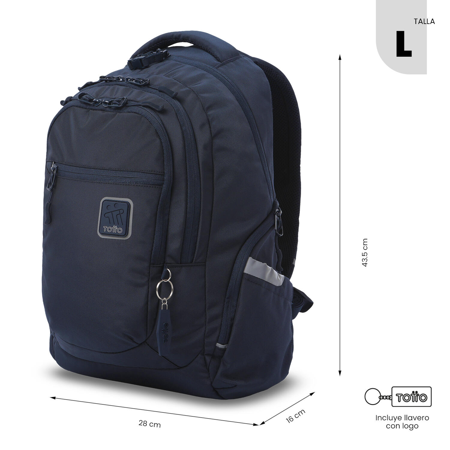 Totto Mochila urbana Eufrates 2.0 Salute Poliéster 28 x 43.5 x 16 cm 3/5