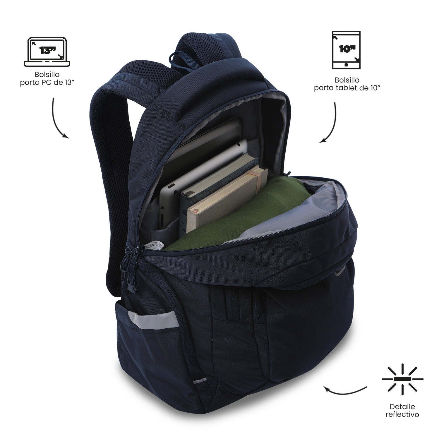Totto Mochila urbana Eufrates 2.0 Salute Poliéster 28 x 43.5 x 16 cm 5/5