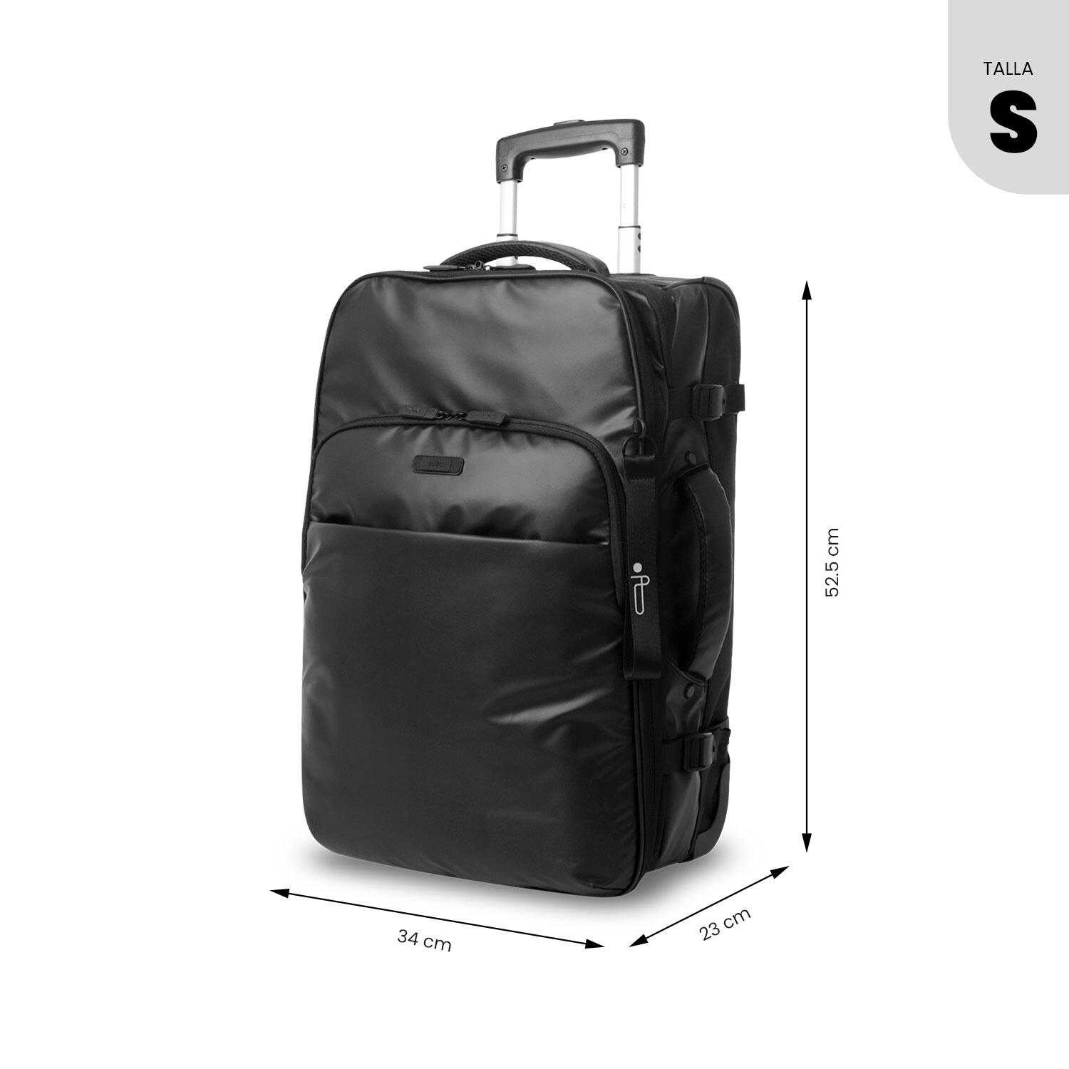 Totto Maleta de cabina Trip S1 Negro/Black Poliéster 34 x 52.5 x 21 cm 3/5