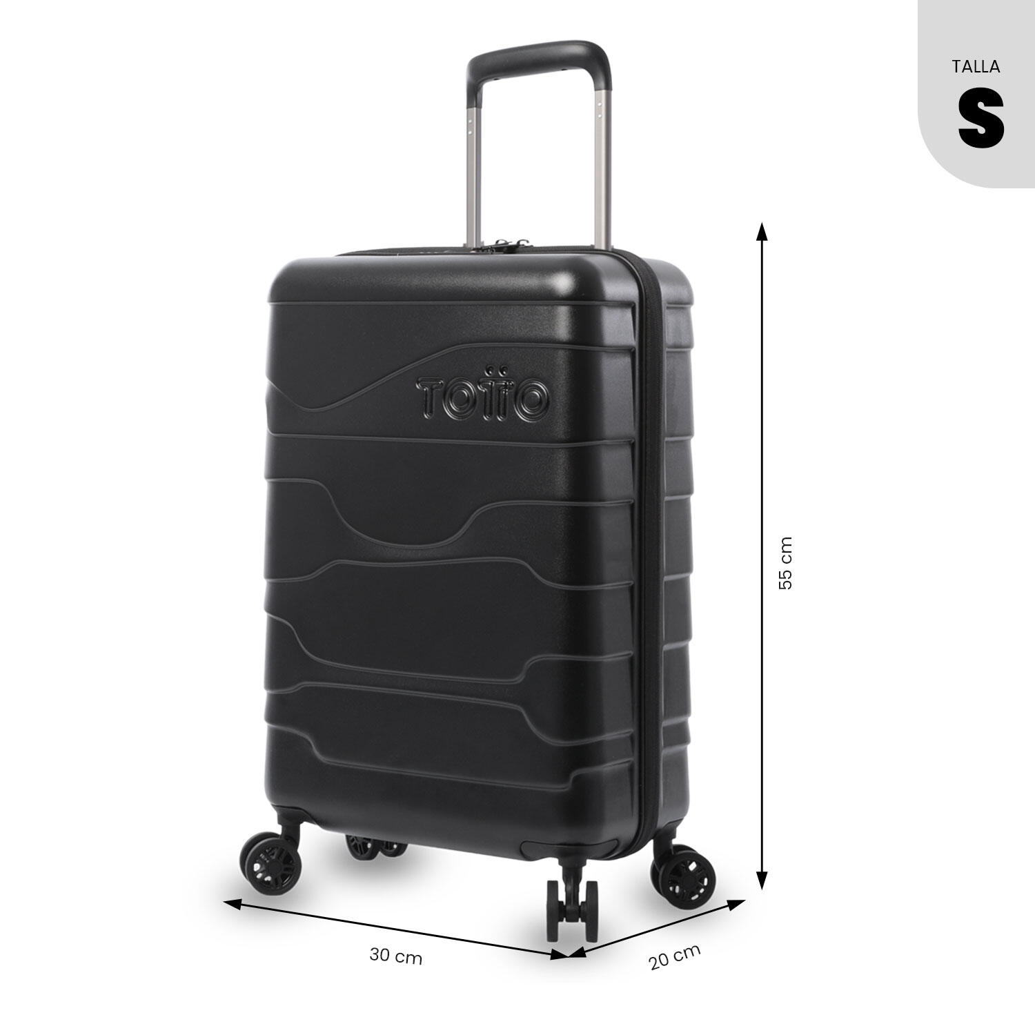 Totto Maleta de cabina Gravity S1 Negro/Black Policarbonato 35 x 48 x 25 cm 3/5