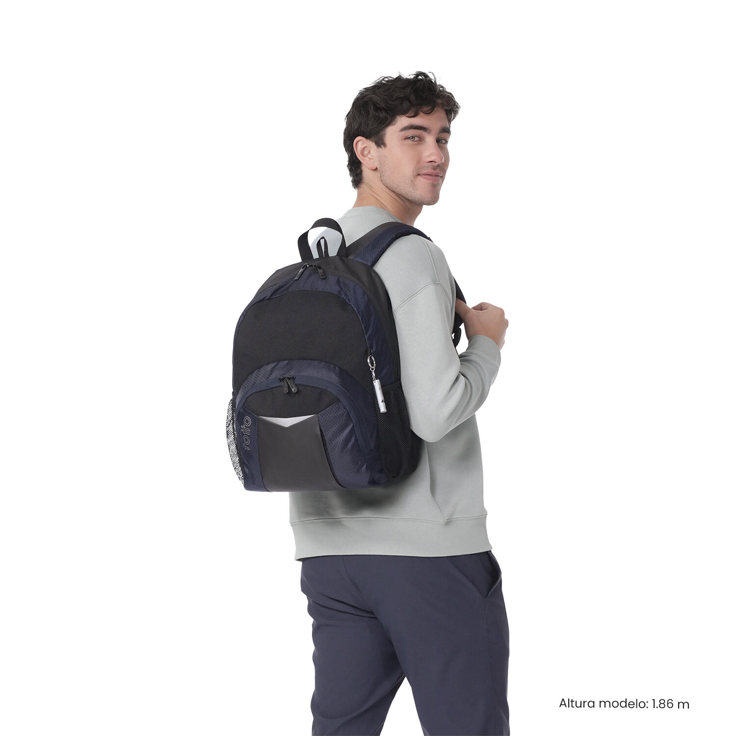 Totto Mochila ejecutiva Teck 3.0 M Salute/Negro Poliéster 31 x 43 x 14 cm 2/5
