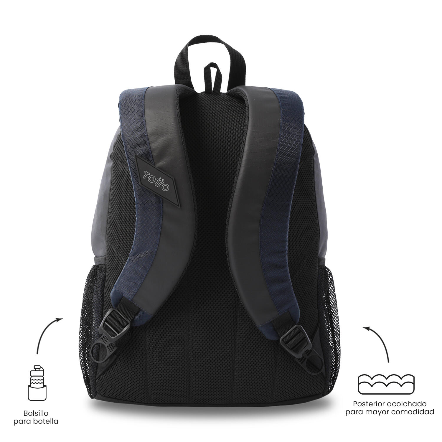 Totto Mochila ejecutiva Teck 3.0 M Salute/Negro Poliéster 31 x 43 x 14 cm 4/5