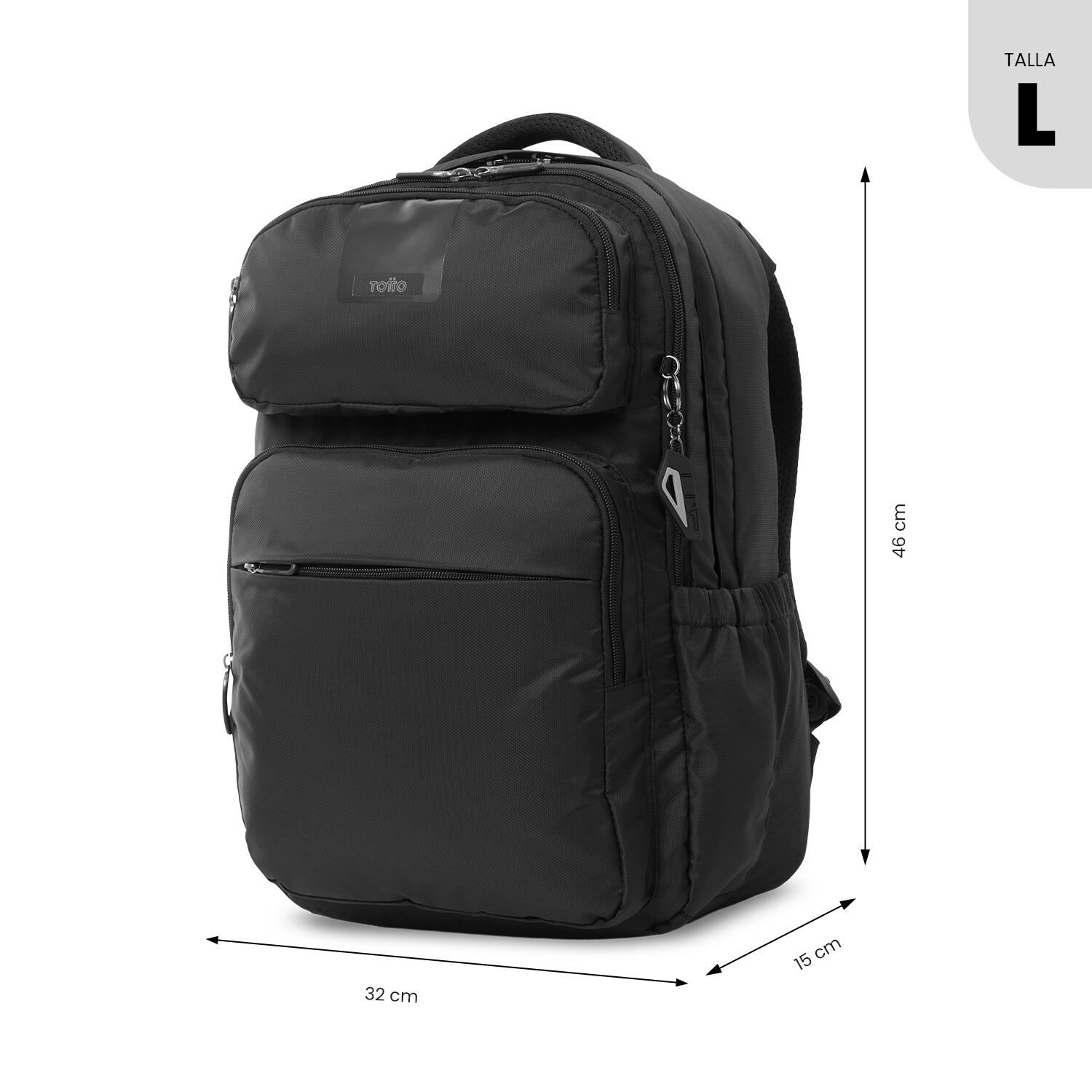 Totto Mochila urbana Suspension 2.0 Negro/Black Poliéster 32 x 46 x 15 cm 3/5