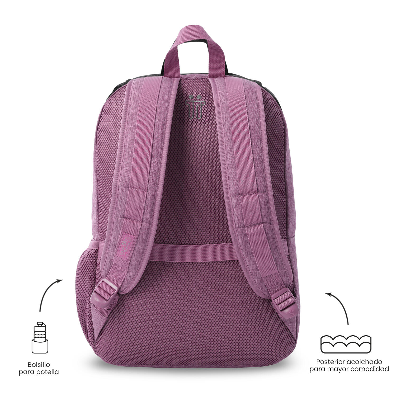 Totto Mochila urbana Kanto Grape Nectar Poliéster 30.5 x 45.5 x 16 cm 4/5