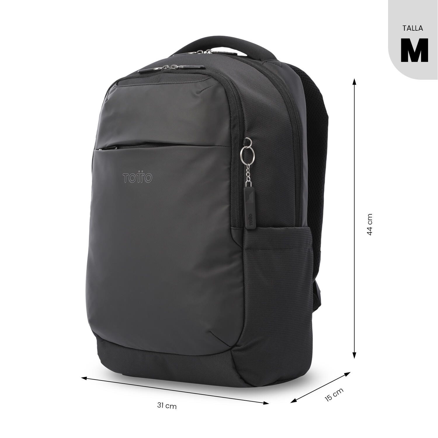 Totto Mochila ejecutiva GTX  M Negro/Black Poliéster 31 x 44 x 15 cm 3/5