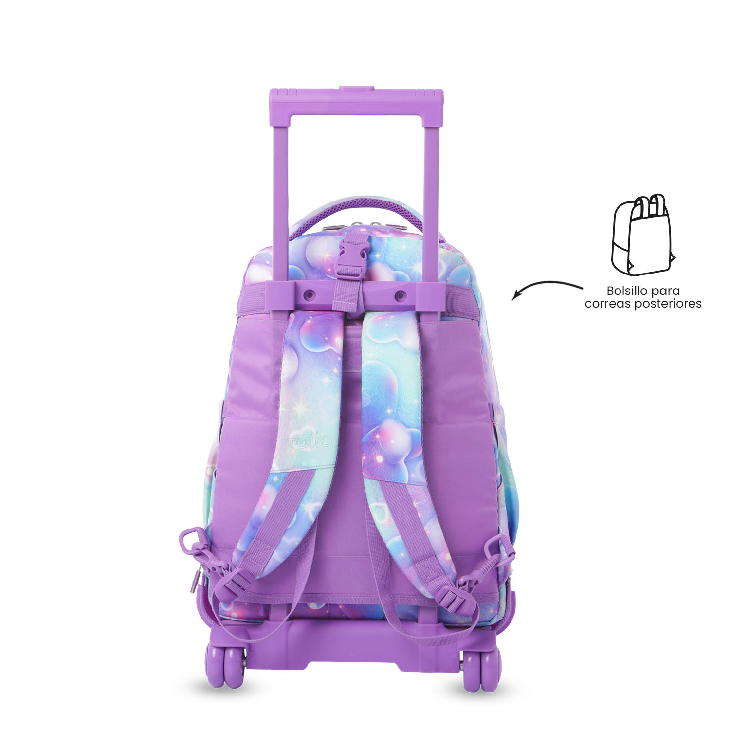 Totto Mochila escolar ruedas Tiza Desmontable Korina Poliéster 32 x 45.5 x 18 c 4/5