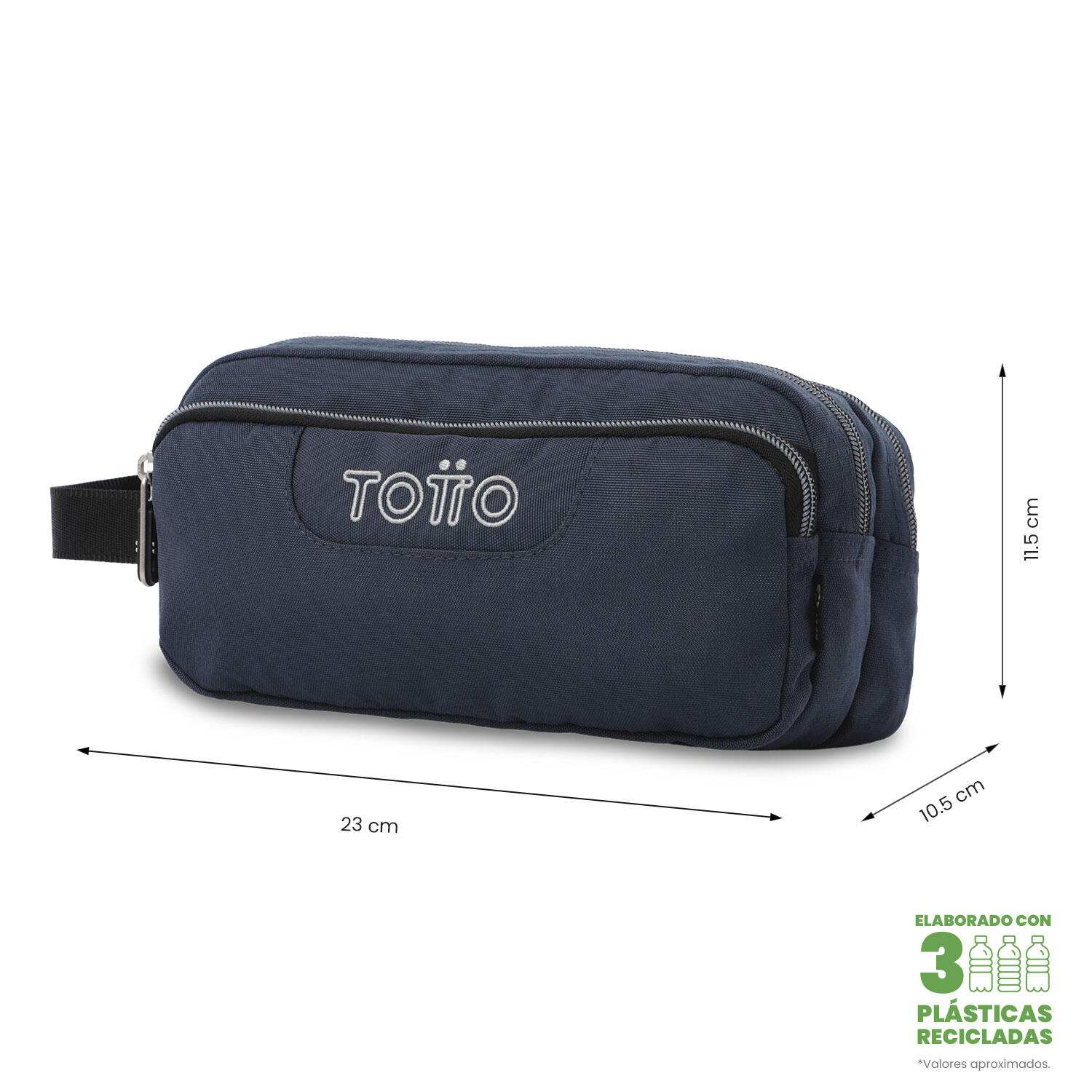 Totto Estuche Agapec Ecole Solid Dress Blues Poliéster 23 x 11.5 x 10.5 cm 2/4