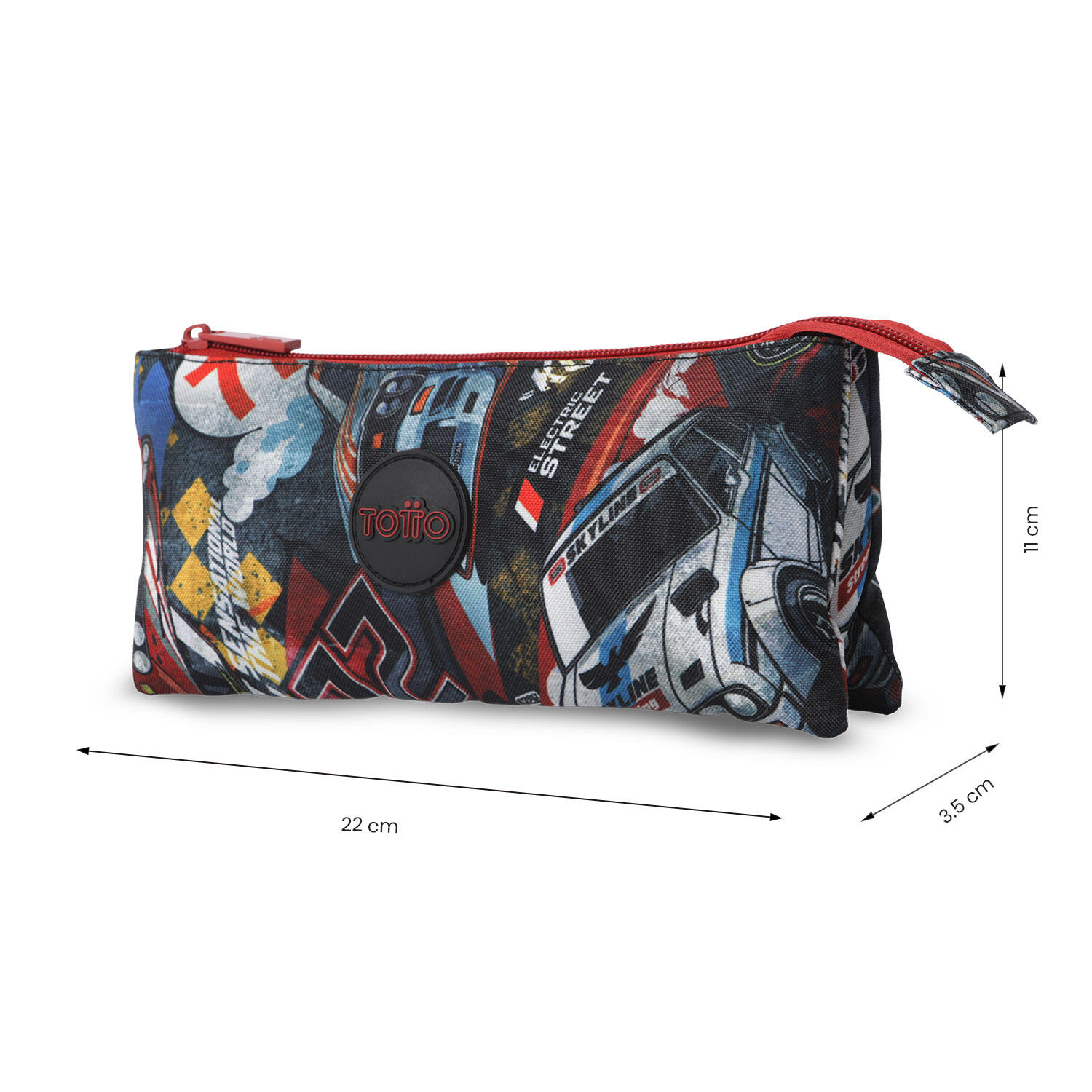 Totto Estuche infantil SKL Rally Red Poliéster 20 x 12 x 11.5 cm 2/4