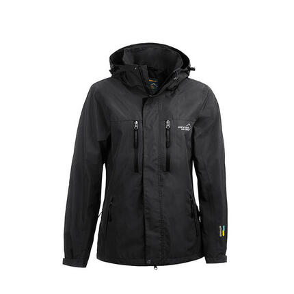 Veste de pluie pour femme noire