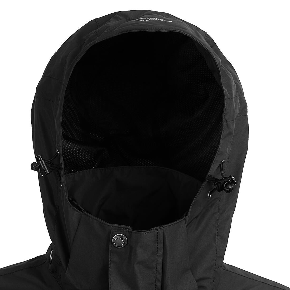 Veste de pluie pour femme noire 5/5