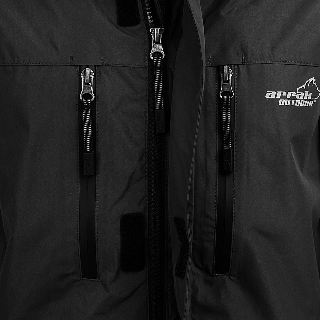 Veste de pluie pour femme noire 4/5