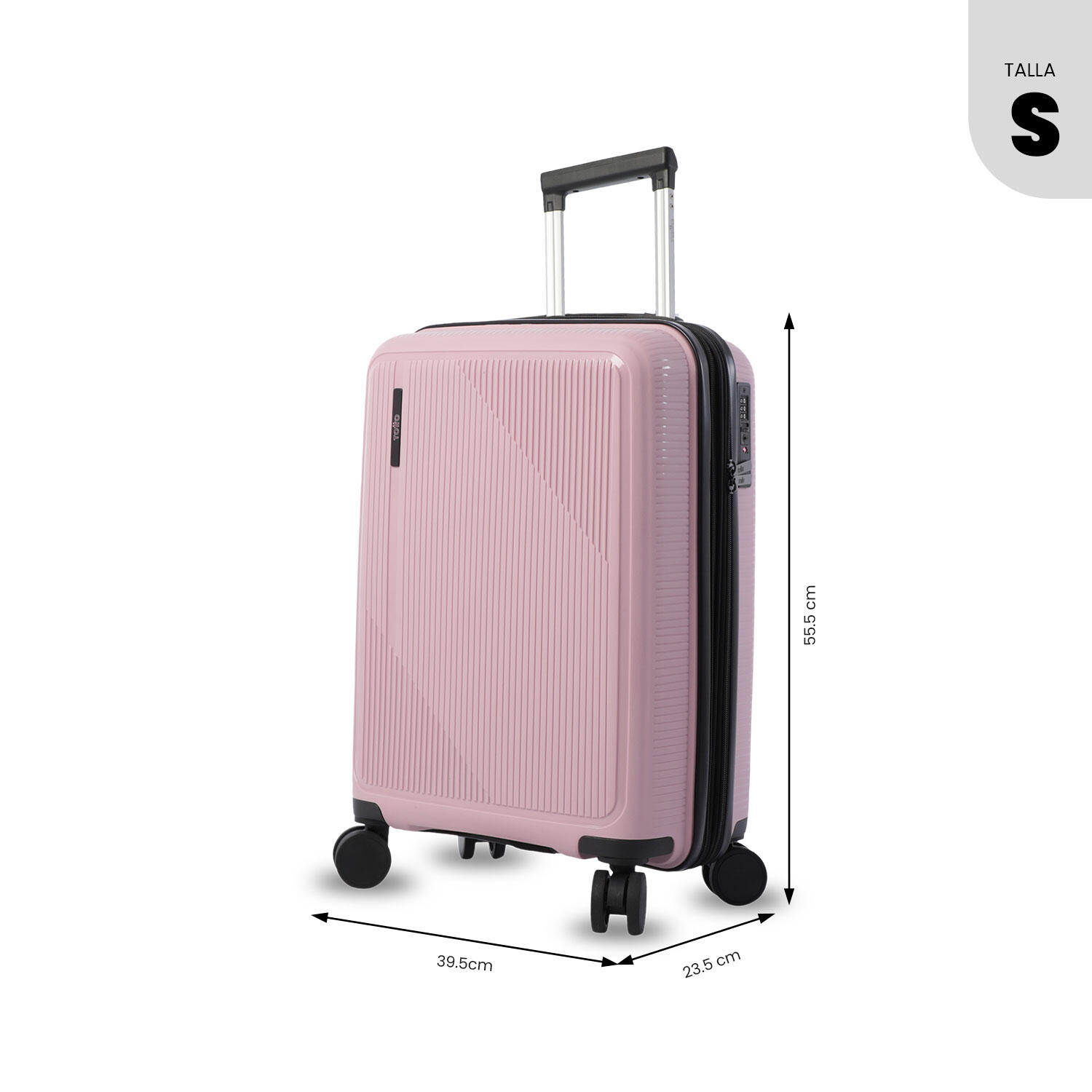 Totto Maleta de cabina Drifter S2 Zephyr/Negro Polipropileno 35.5 x 47 x 21.5 c 3/5