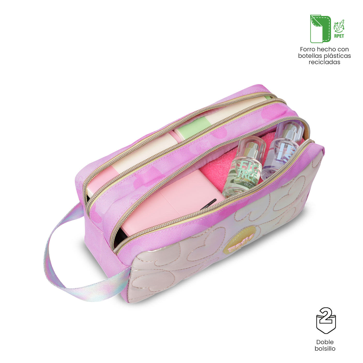 Totto Estuche infantil Unicorn Kisses Unicorn Kisses Glowy Poliéster 23 x 12 x 3/4