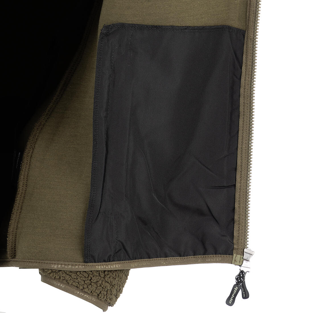Sherpa Fleecejacke Herren Olivgrün 6/6