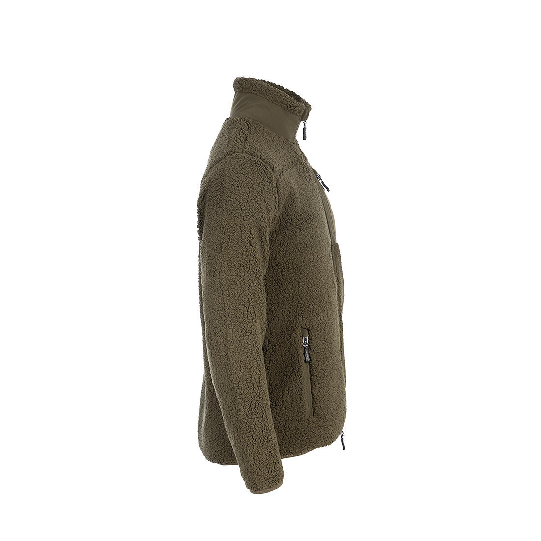 Sherpa Fleecejacke Herren Olivgrün 2/6