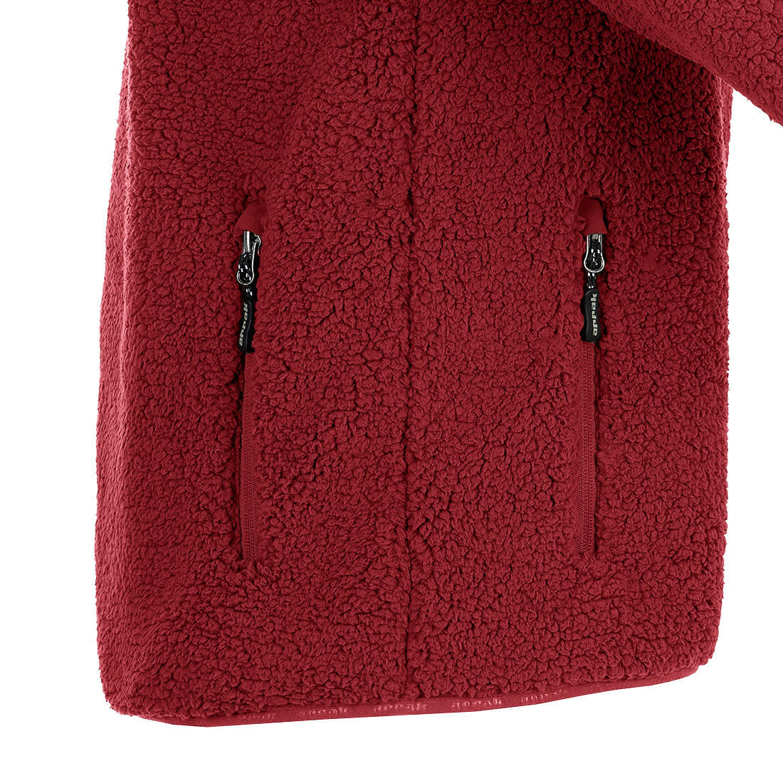 Sherpa Fleece Jacket Men Dark Red 4/6