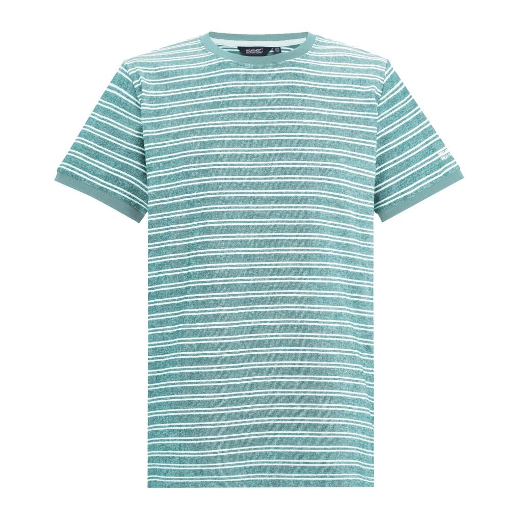 Mens Benlin Striped TShirt (Arctic White)