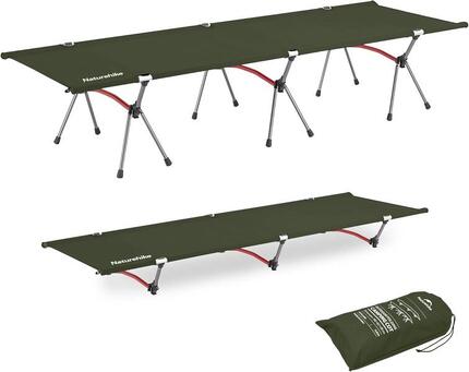Cama de Camping Plegable Ultraligera Naturehike Aluminio Verde altura regulable