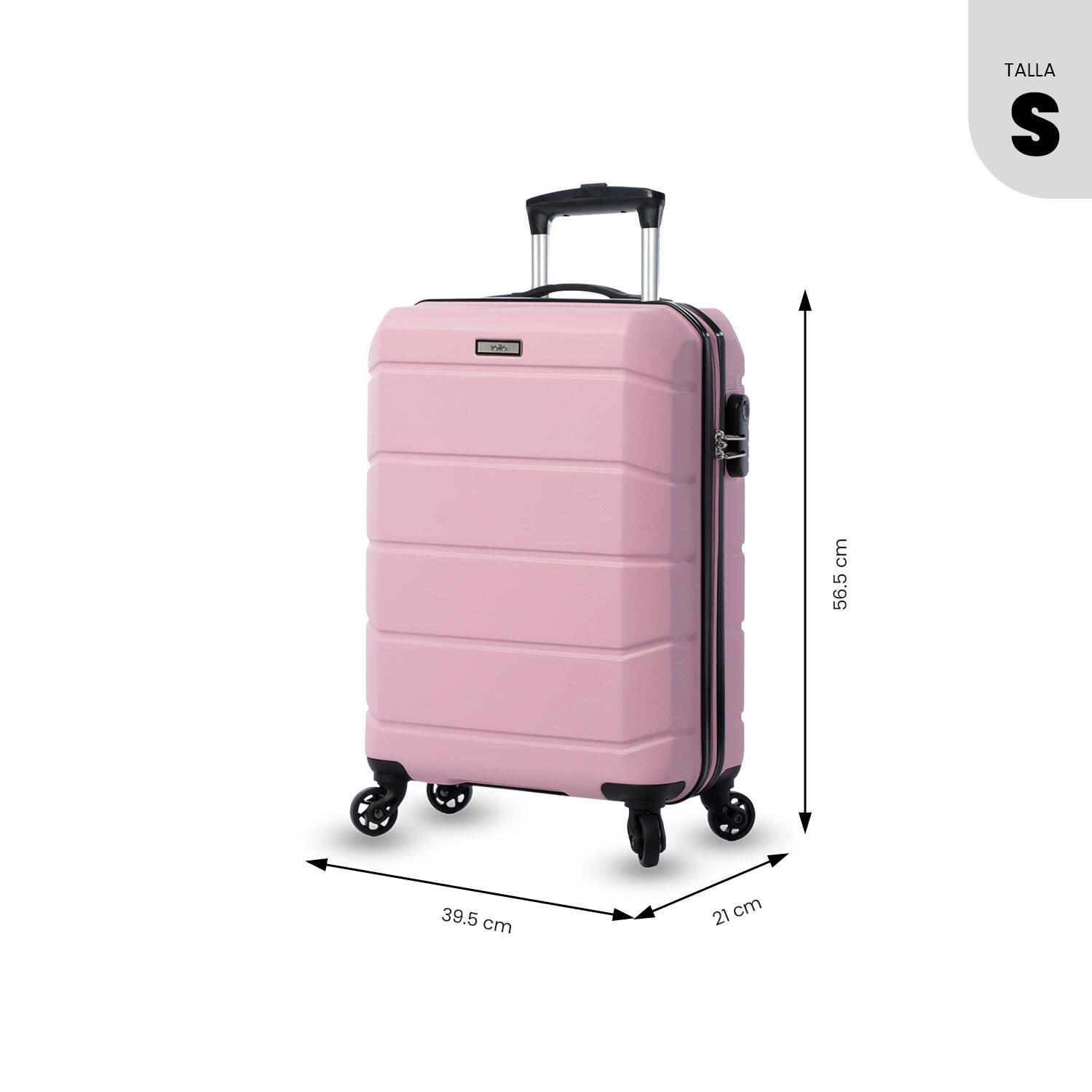 Totto Maleta de cabina Rayatta S2 Zephyr Acrilonitrilo Butadieno Estireno 38 x 3/5