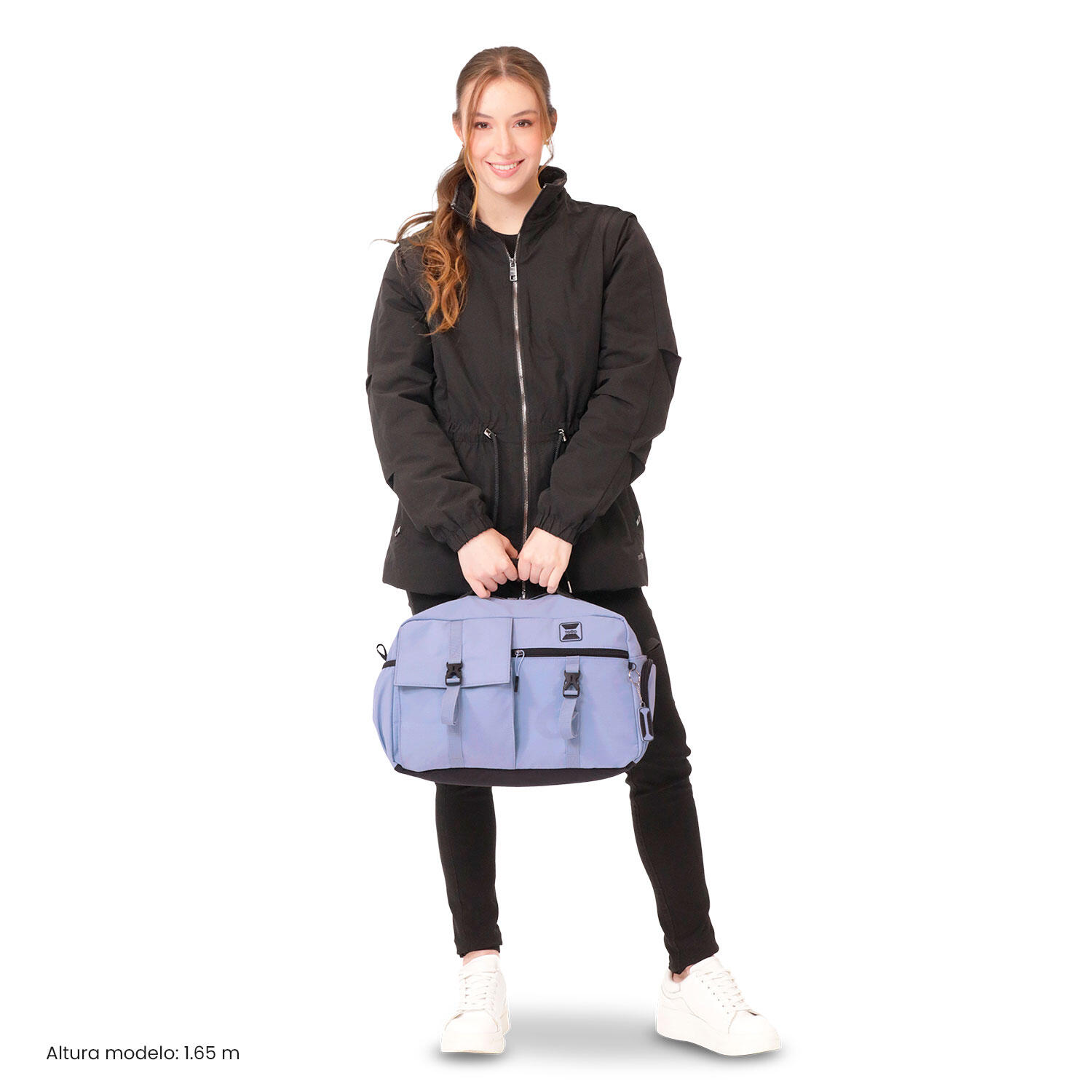 Totto Bolsa deporte Spa Morado/Negro Poliamida 38.5 x 24 x 19.5 cm 2/5