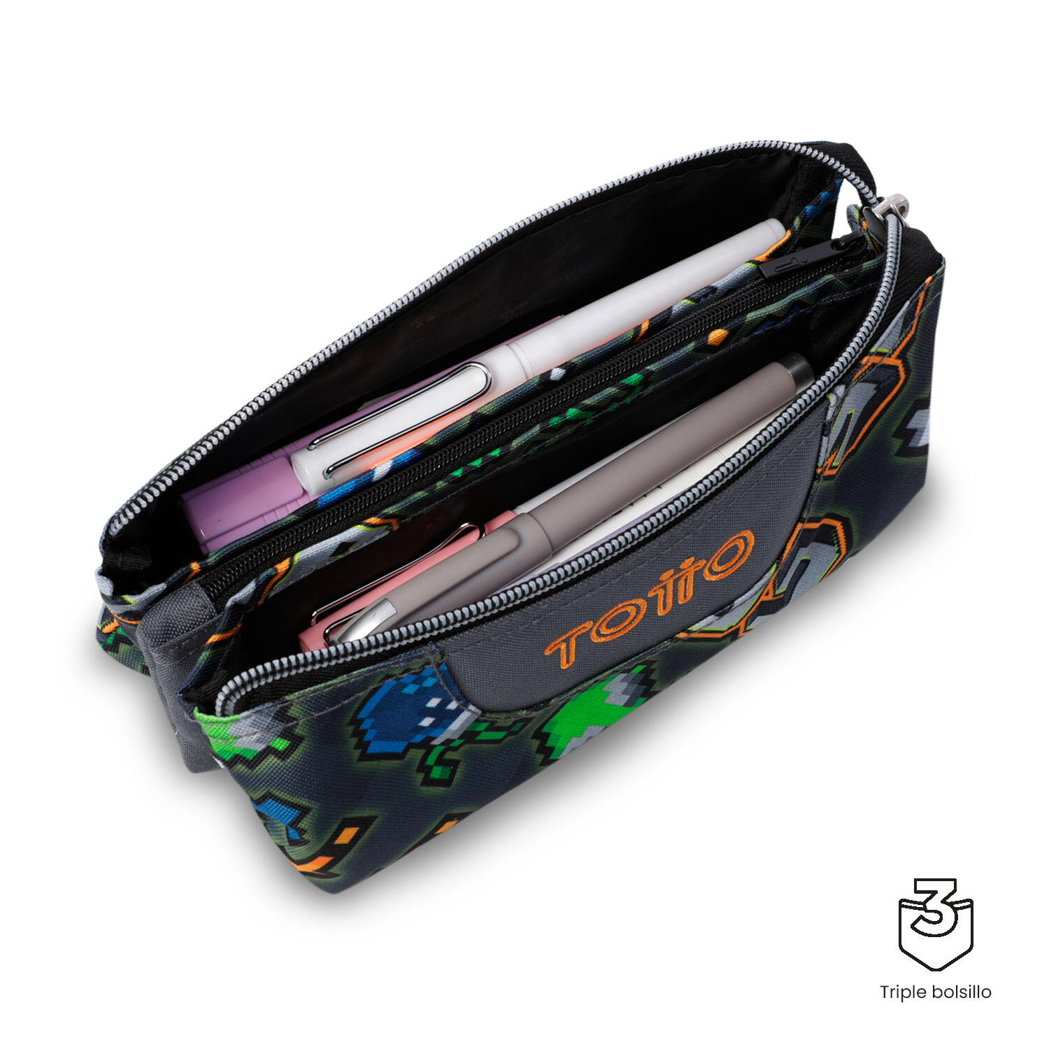 Totto Estuche escolar Tablero Adventur Poliéster 22 x 11 x 3.5 cm 3/4