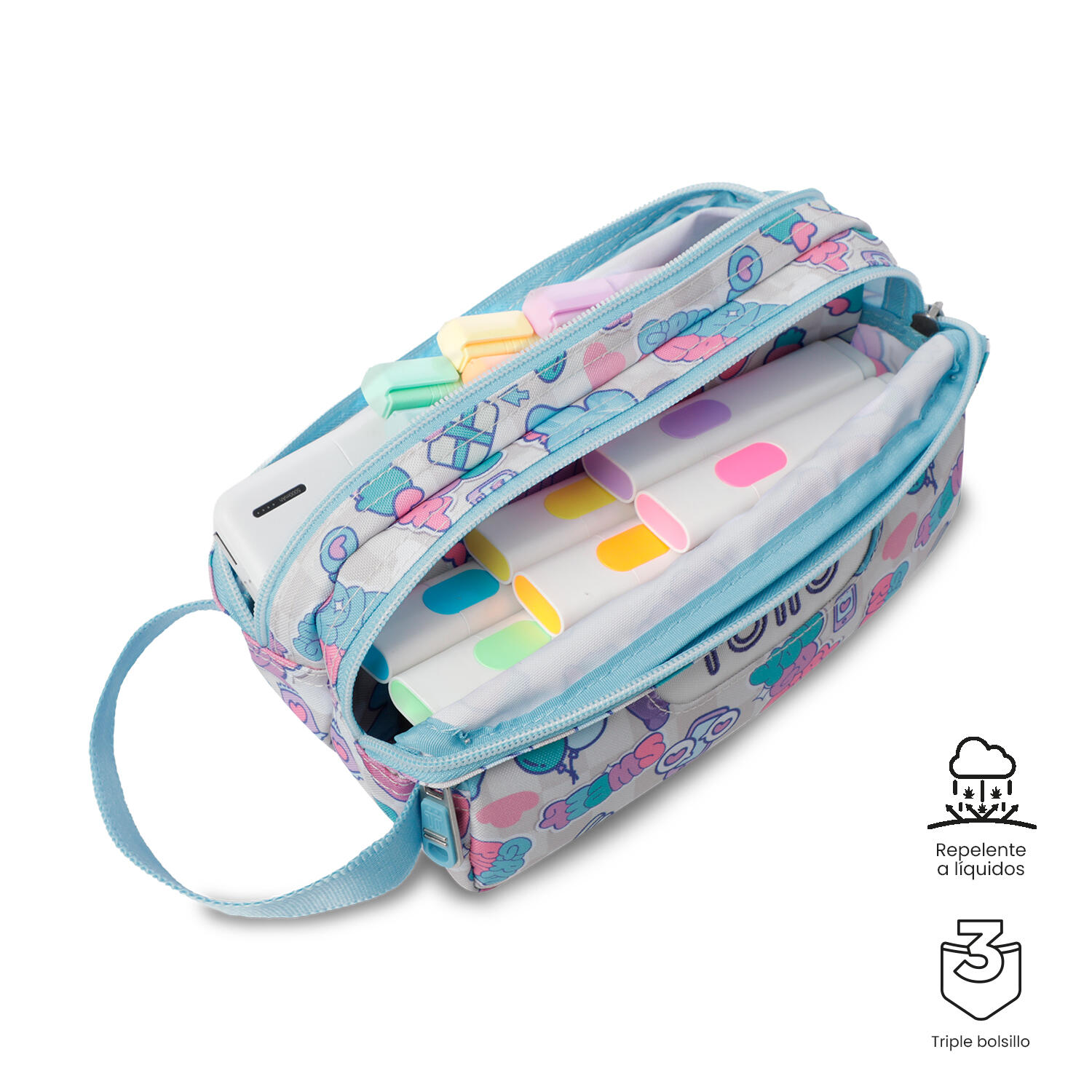 Totto Estuche escolar Agapec Gommis Poliéster 23 x 11.5 x 10.5 cm 3/4