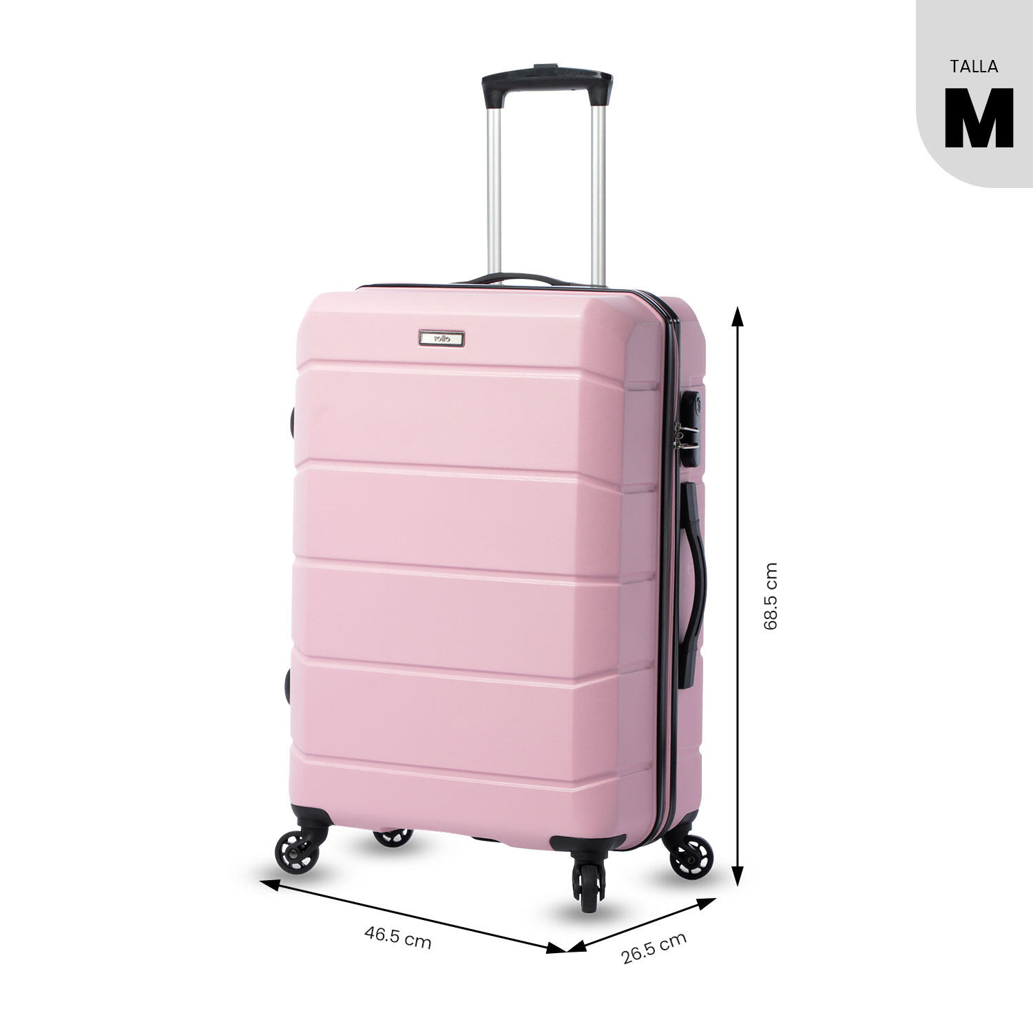Totto Maleta mediana Rayatta Zephyr Acrilonitrilo Butadieno Estireno 42 x 60 x 3/5
