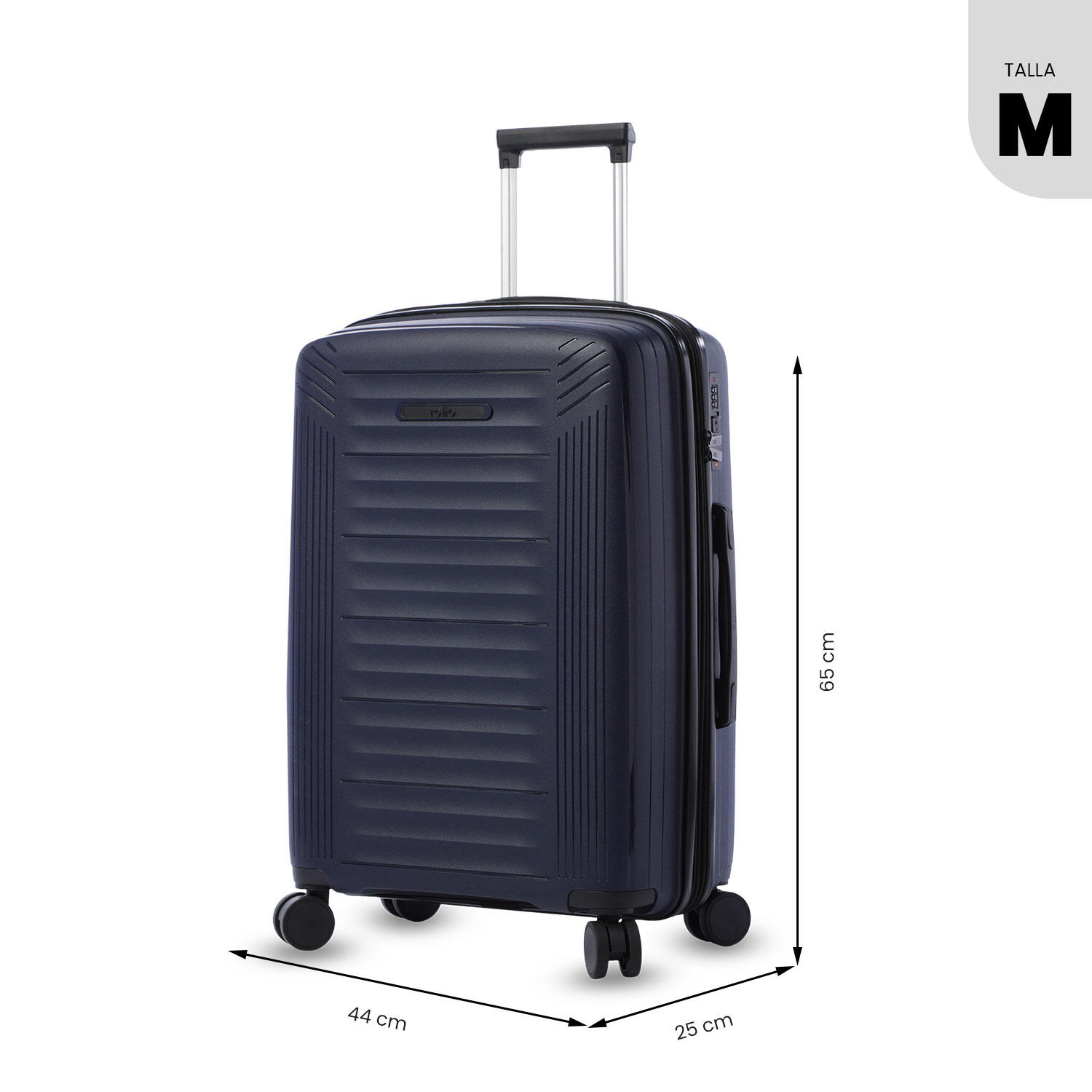 Totto Maleta mediana Trulli Salute/Negro Polipropileno 45 x 58.5 x 25.5 cm 3/5
